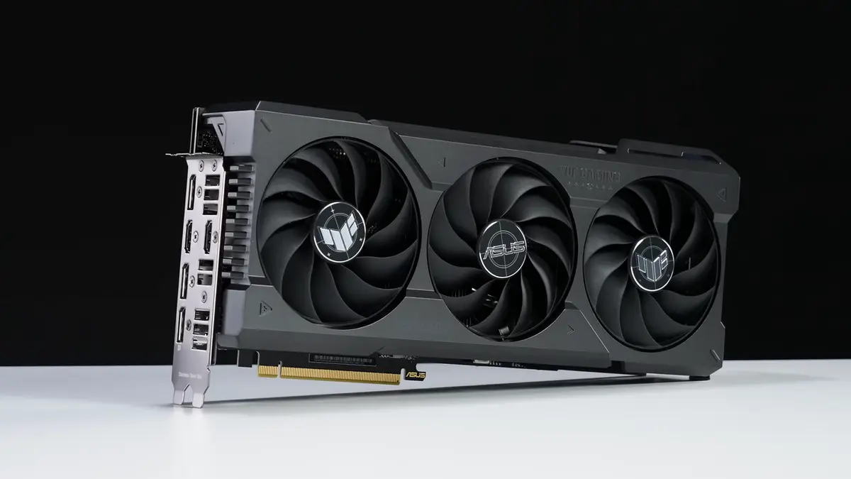 ASUS TUF Gaming GeForce RTX 4070 Ti SUPER, a triple-fan graphics card